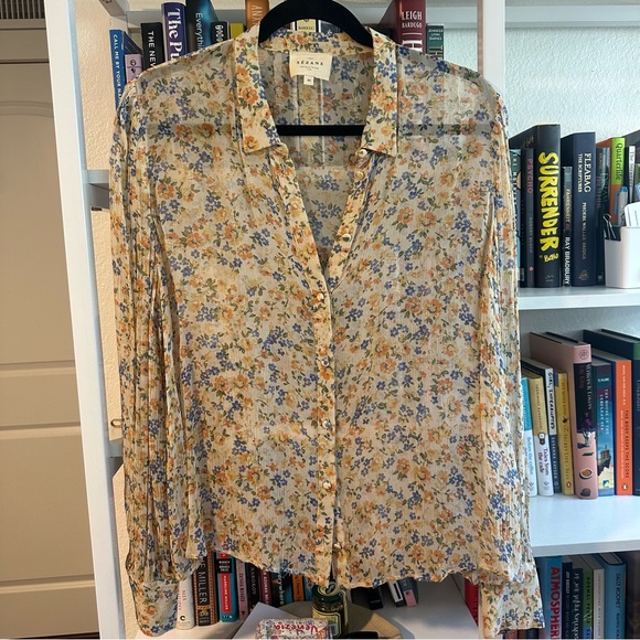 Sézane Claudio Shirt in Spring Garden - Picture 4 of 4